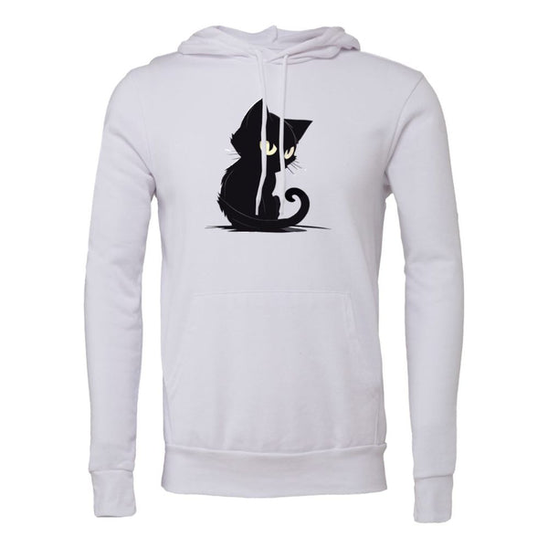 Cartoon Black Cat Bella canvas hoodie 3719